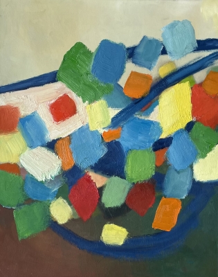 Lampions 2, 50x40cm, 2022